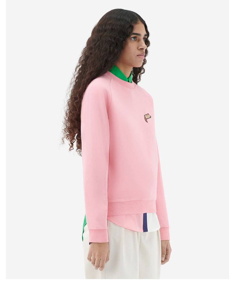 maison kitsune2022秋冬午后狐狸胶囊系列全棉女士套头卫衣 【粉色】