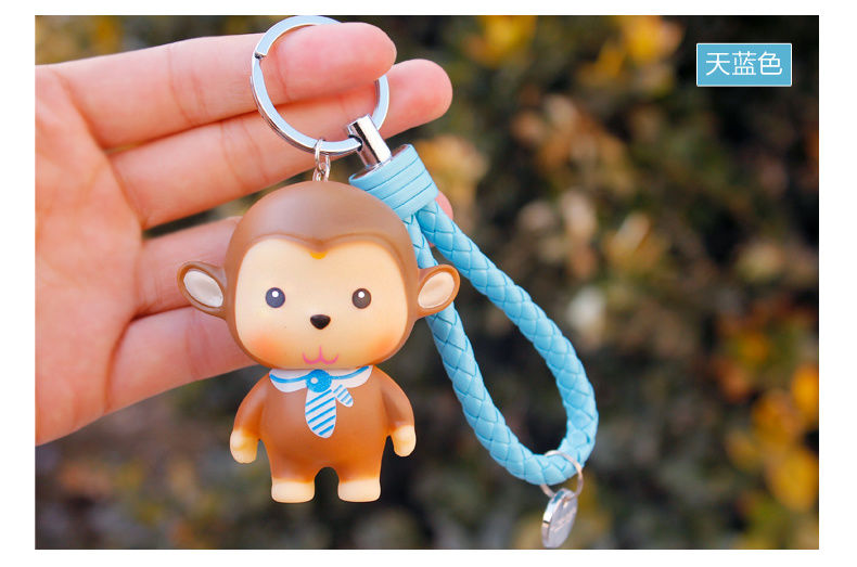 lucaly小猴子挂件小猴子汽车钥匙扣钥匙链男女情侣可爱卡通挂件.