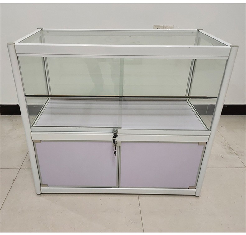 烟柜展示柜超市钢化玻璃便利店小卖部展柜小型烟酒柜台移动烟架子筱典