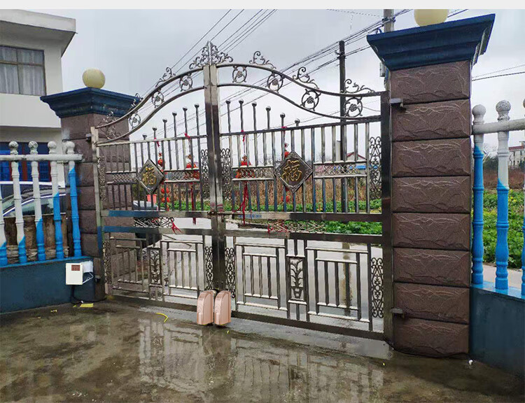 自动开门器豪悦嘉开门机对开门八字平开大门智能电动自动门器别墅遥控