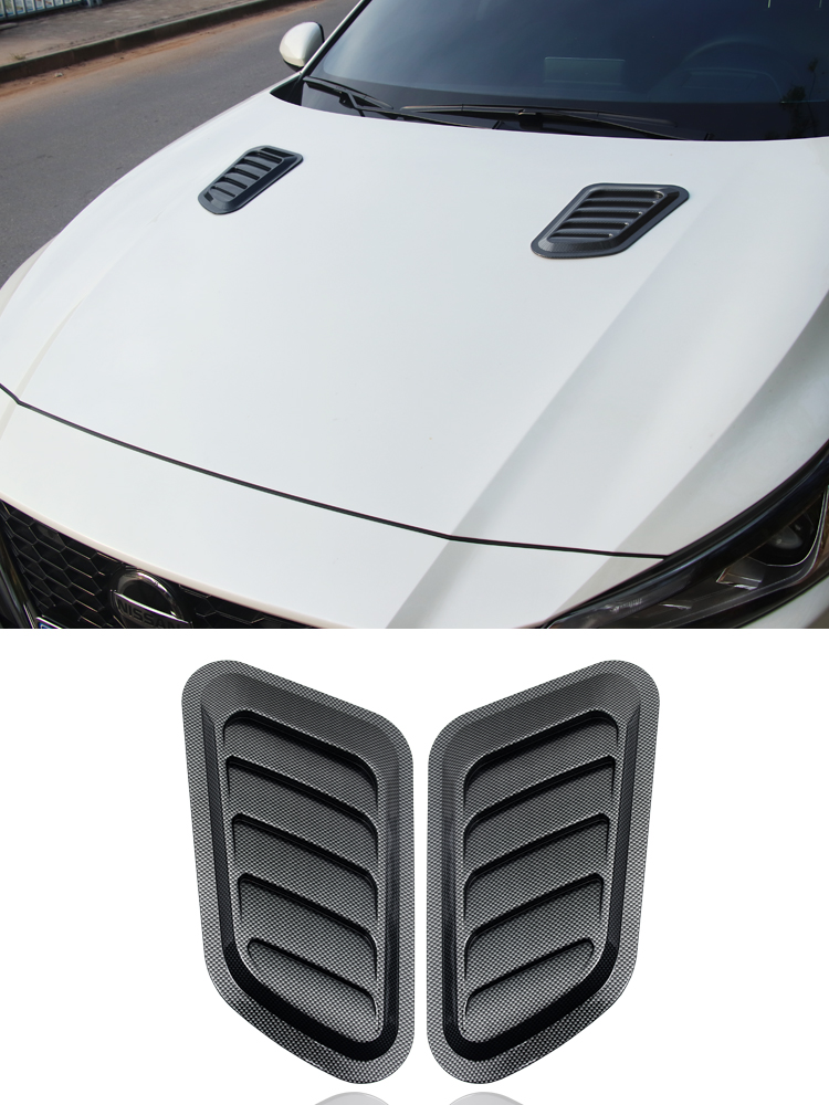 适用于 适用于汽车机盖出风口鲨鱼腮引擎盖装饰通风口侧风口车身通用