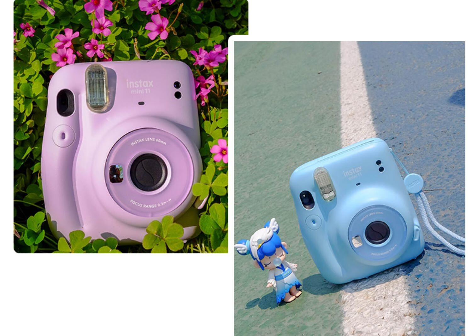 富士(fujifilm) 立拍立得相机 instax mini11 男女学生 绯樱粉 官方