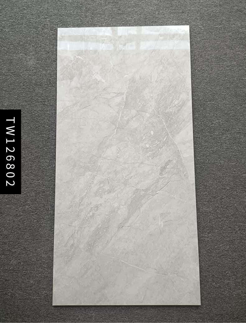 九仕丹顿佛山600x1200瓷砖灰色连纹通体大理石瓷砖客厅地砖背景墙砖全