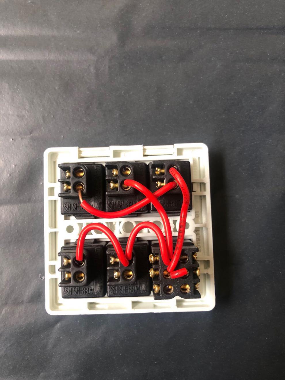 原装奥普浴霸六联 6开开关面板 qdp520b/d/a/c 824a 带负离子