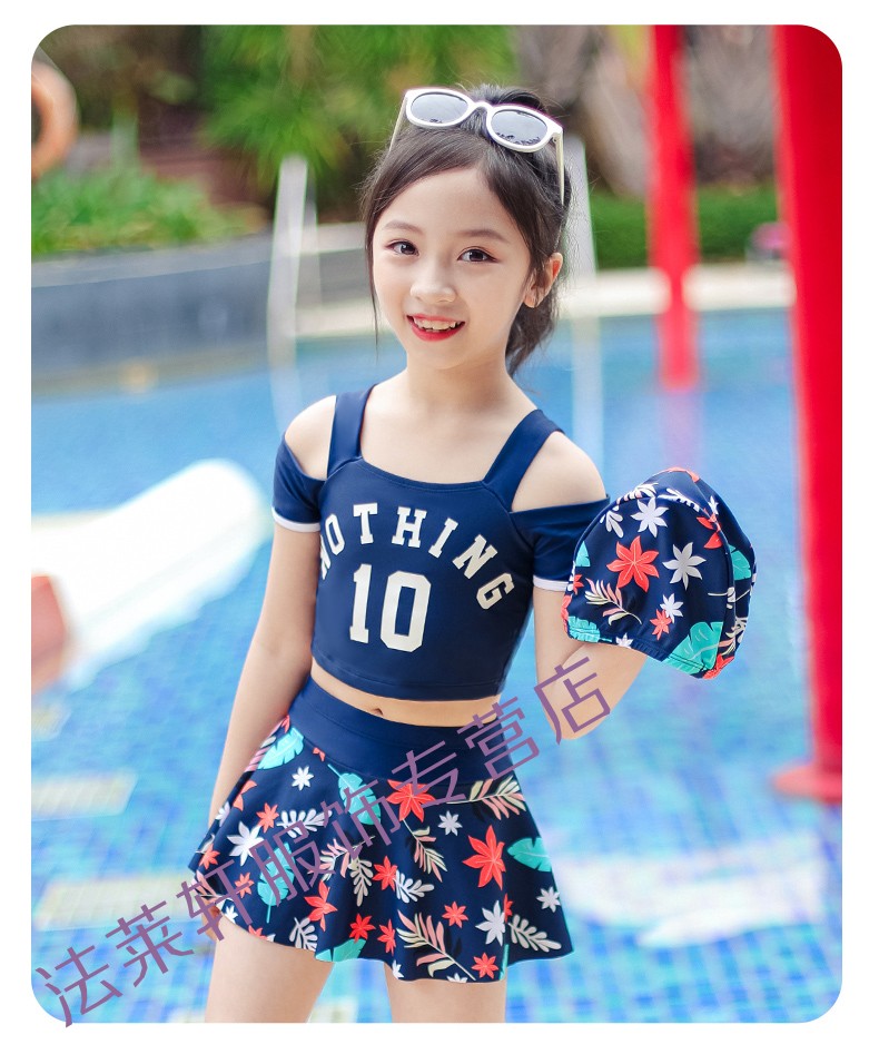 泳装中小学生游泳衣服粉色泳镜防水耳塞l建议身高100110cm体重3040斤