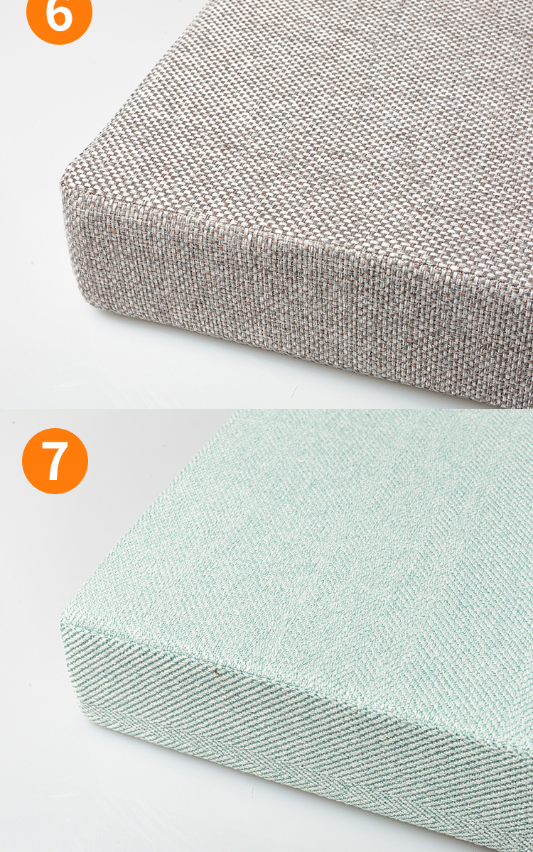 沙发垫定制高回弹高密度海绵垫亚麻45d不变形加硬加厚餐椅1号色定做