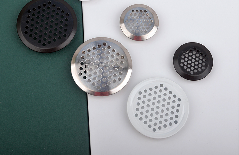 不锈钢鞋柜透气孔盖榻榻米衣柜通风孔散热孔橱柜透气孔装饰盖圆形