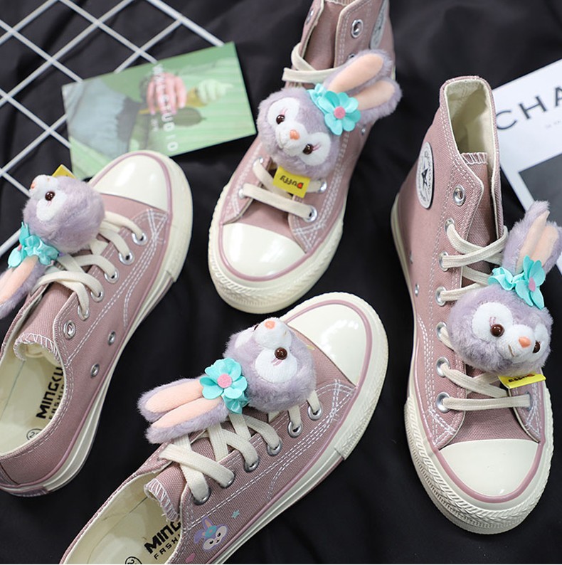 生日礼物星黛露周边可爱少女高帮帆布鞋女学生春夏新款低帮单鞋板鞋