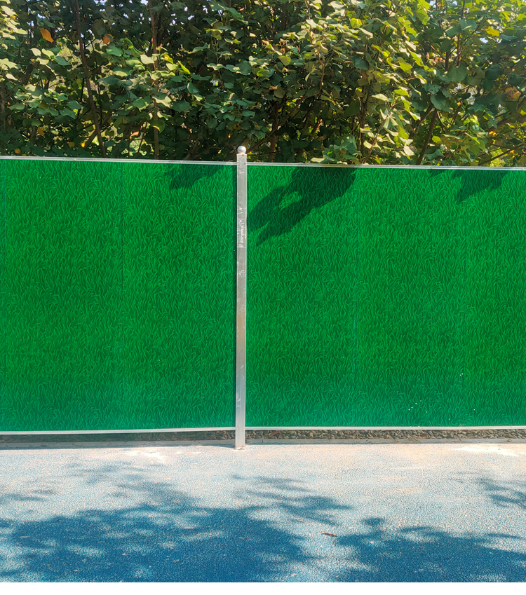 新款小草绿泡沫围挡绿化带隔离移动式围墙工地围挡施工挡板 绿色 带