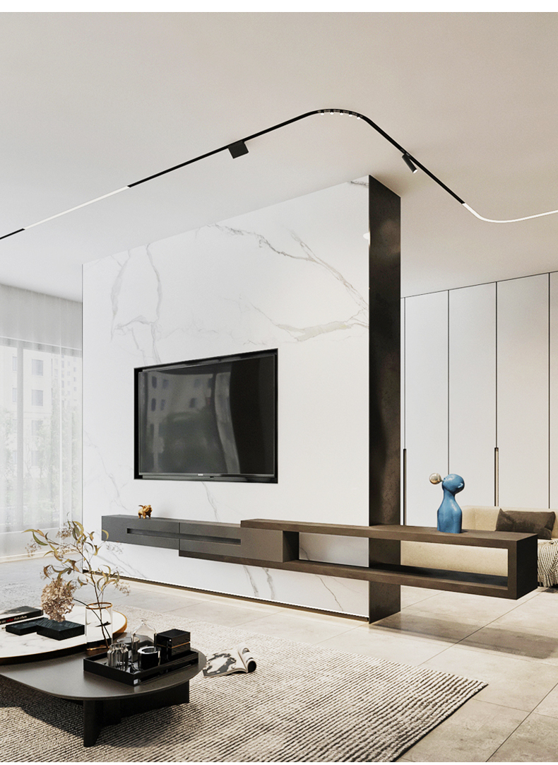 磁吸灯宿舍酷毙灯吸附式床头灯弧形圆形异形磁吸轨道灯酒店会所定制