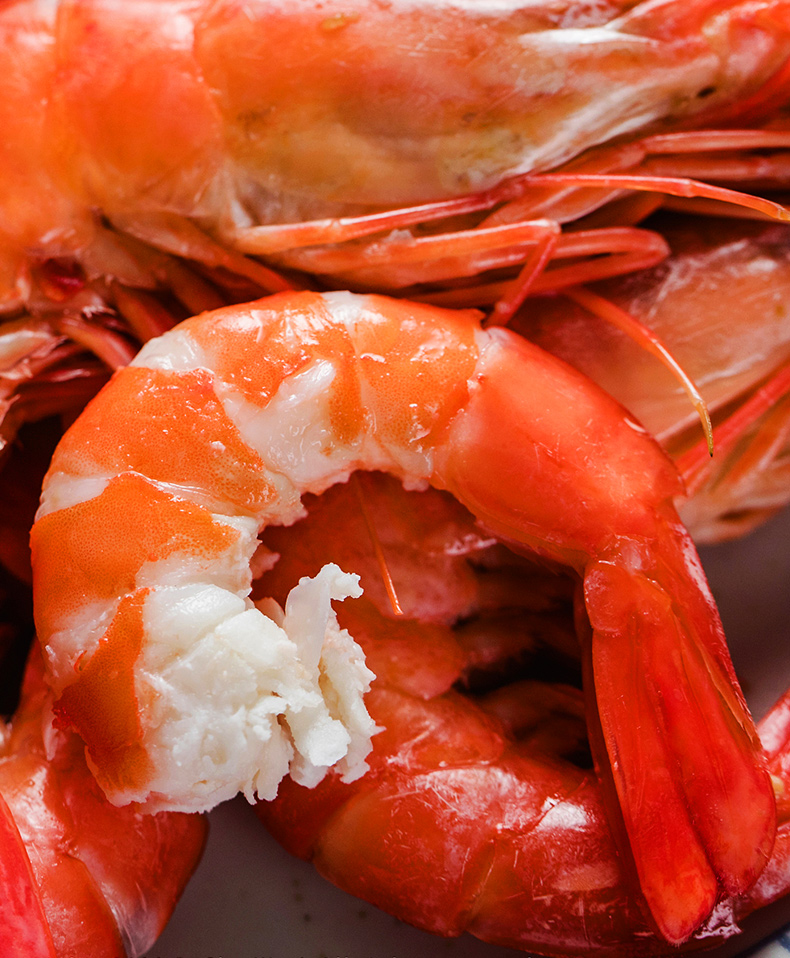 弹指鲜生熟冻黑虎虾毛重500g净虾350g活虾蒸煮速冻大虾熟虾特大号约