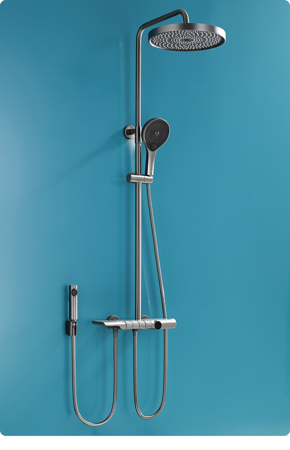 日本阪居bzto花洒套装恒温淋浴顶喷增压白色花洒明装手持沐浴家用卫生