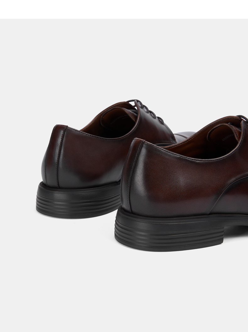 pedro德比鞋男士小牛皮系带正装皮鞋pm146600093黑色43