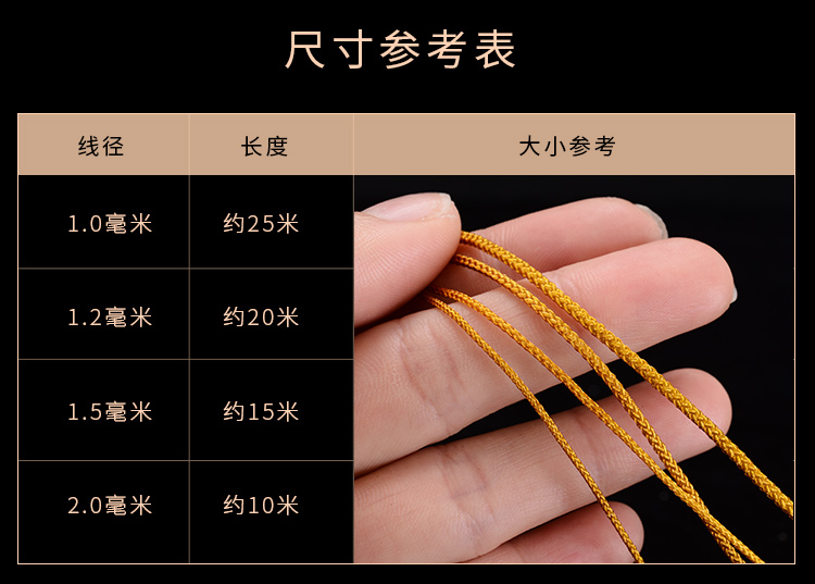 文玩线绳耐磨绳子无弹力手串绳佛珠手工编织玉线手绳串珠手链穿珠维曼