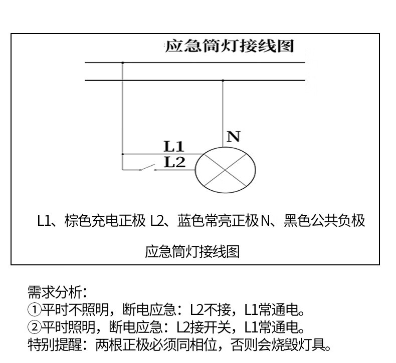 筒灯线路图图片