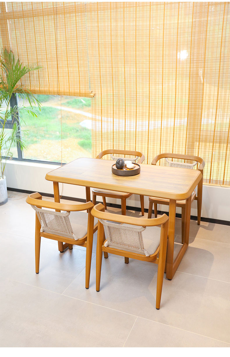 紫叶阳台茶桌椅组合现代简约阳台小茶几庭院茶台户外休闲烧水泡茶桌新