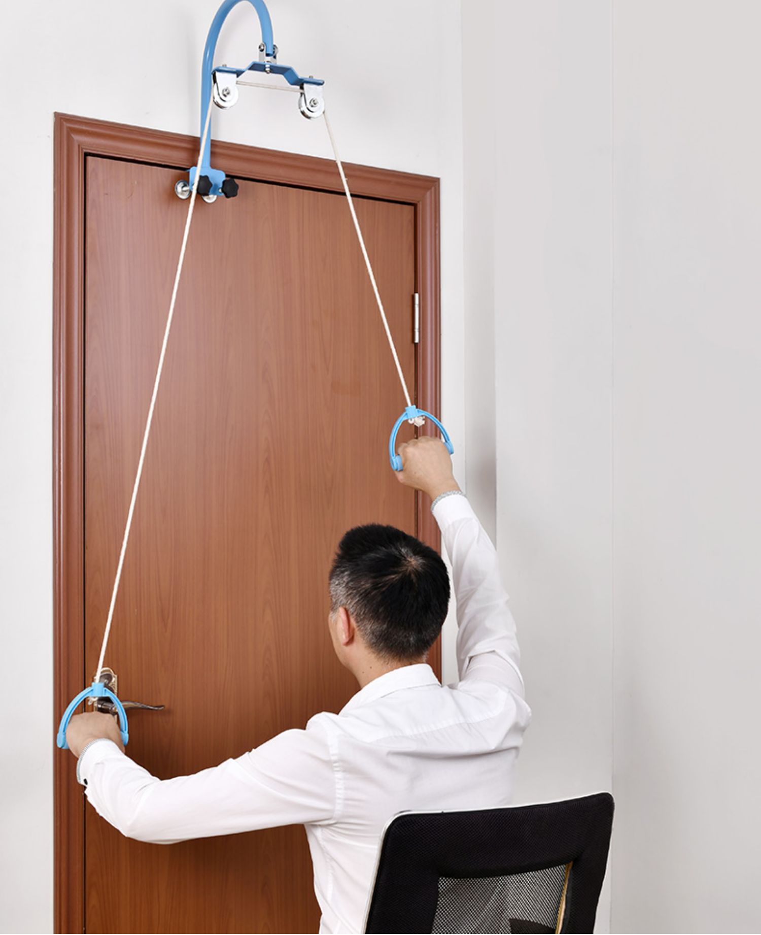 脑梗康复训练中风偏瘫器材手部上肢牵引滑轮吊环训练器肩关节康复sn