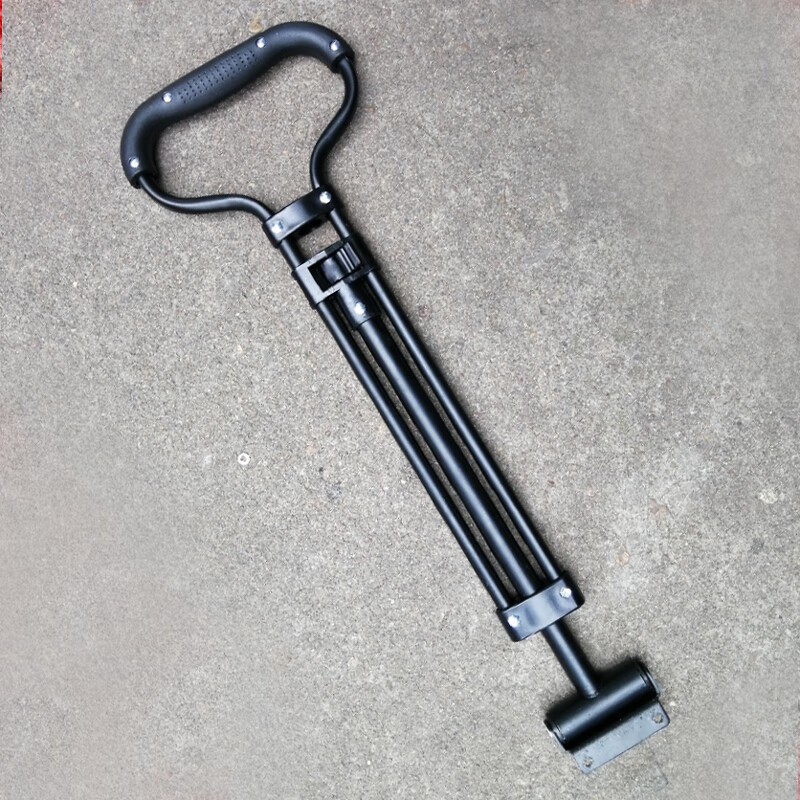 纳仕达 户外露营拉杆手推车钓鱼婴儿买菜平板车折叠伸缩拖杆配件 黑色