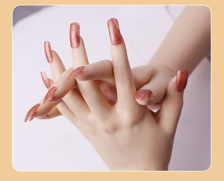 仿真硅胶手套伪装真人倒模女人手cd变装逼真纹理硅胶手 亚洲黄 二号色