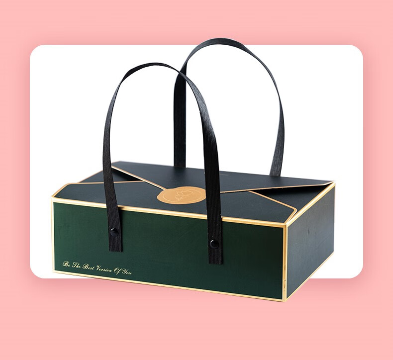 特百惠(tupperware) 蛋黄酥包装盒手提烫金月饼绿豆糕雪花酥礼盒中秋