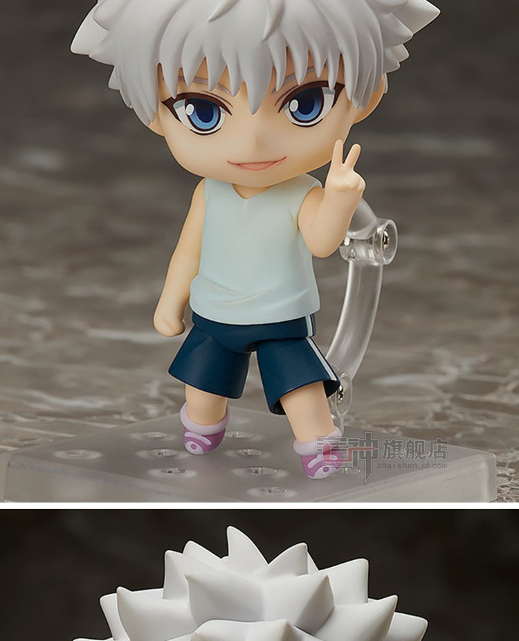 全职猎人q版可动换脸手办公仔模型动漫周边小杰高10cm