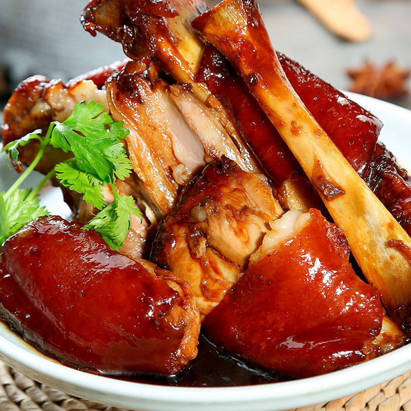 整只2斤大猪肘子卤肉类熟食五酱香腿肘子下酒菜红烧肘子猪蹄膀子 美味