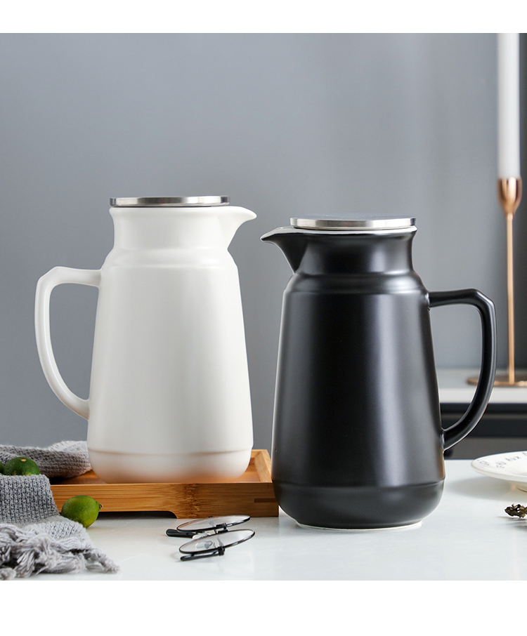 陶瓷冷水壶北欧大容量茶壶套装创意陶瓷冷水壶家用客厅凉白开水壶单壶
