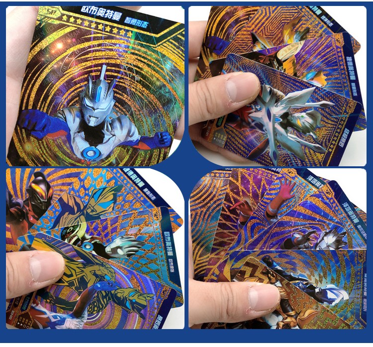 绝版金卡荣耀版全套满星赛罗稀有3d签名卡牌收藏册全套炫光彩卡100张