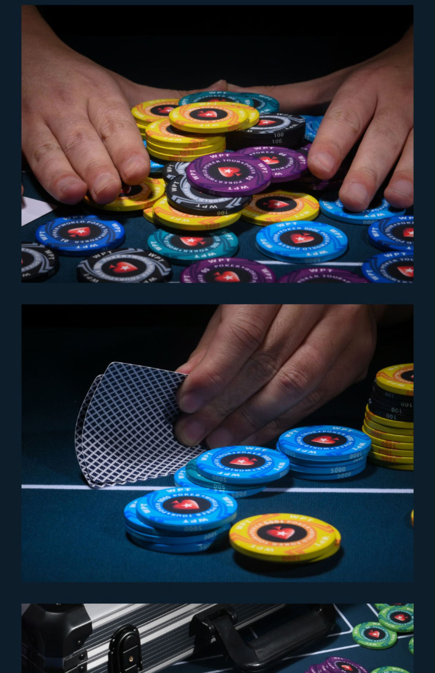 博圣象棋陶瓷筹码币德州扑克筹码套装拉斯维加斯麻将筹码桃心39mm