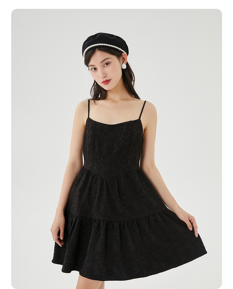 三福连衣裙2022夏季女盘扣两件装珍珠扣国风裙子女装455719白色16588a