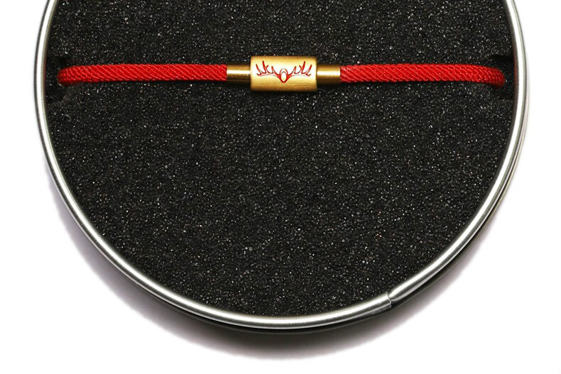 萌鹿赐瑞手绳一鹿有你情侣手绳男女穿珠珠本命年编织黑红绳皮绳手链sn