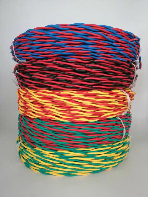 5电线消防线双绞线电源线灯头线软线 纯铜rvs2x1.