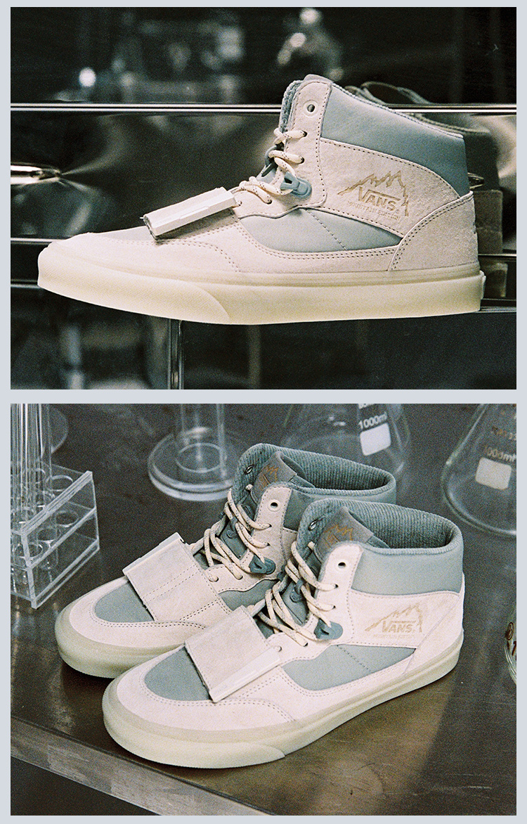 vans旗舰官方 c2h4联名山系风小白鞋男女登山鞋板鞋运动鞋 浅灰色 41