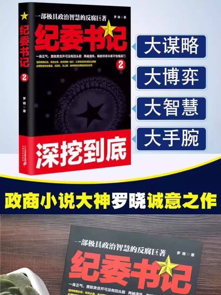 纪委书记1+2 全2册 一部具政治智纪委书记巨著罗晓追问慧的反腐巨著罗晓作品追问现当代 纪委书记1+2详情图片3