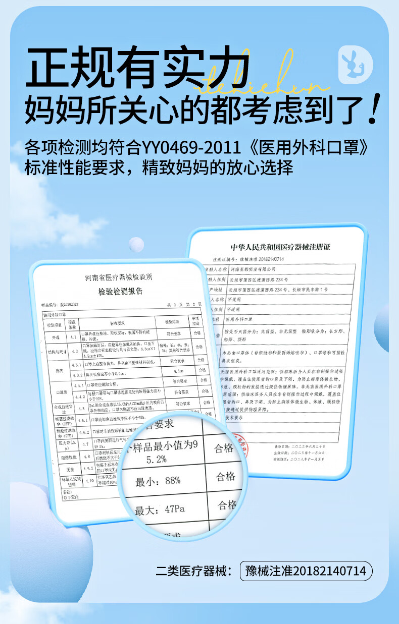 袋鼠医生医用外科口罩儿童尺寸3-6岁100只萌萌透气50只2盒独立装一次性防护防尘亲肤透气 萌萌狮 100只【50只/盒*2盒】详情图片6