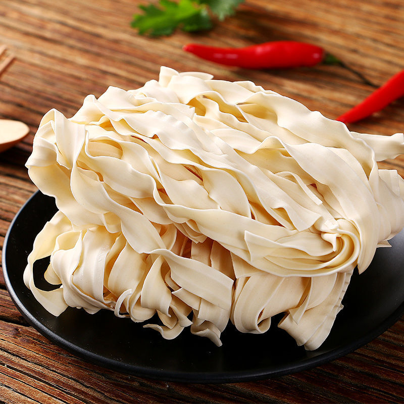 台熙家刀削面纯手工台南特产日晒手工面线宽面粗挂面 全素600g*1袋