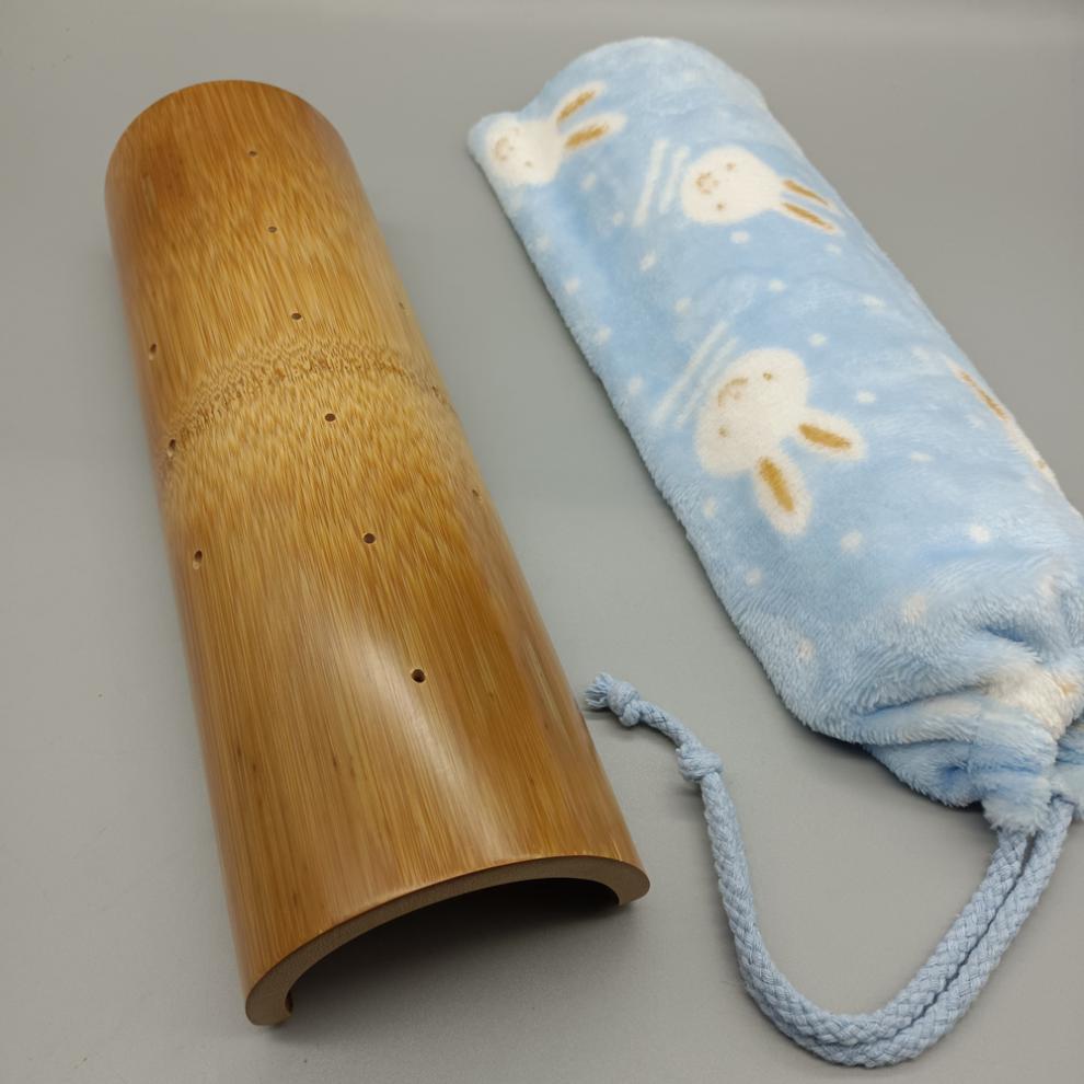 半圆竹枕颈椎枕 颈椎枕 护颈竹子半圆枕头成人竹筒枕头空心竹枕实木