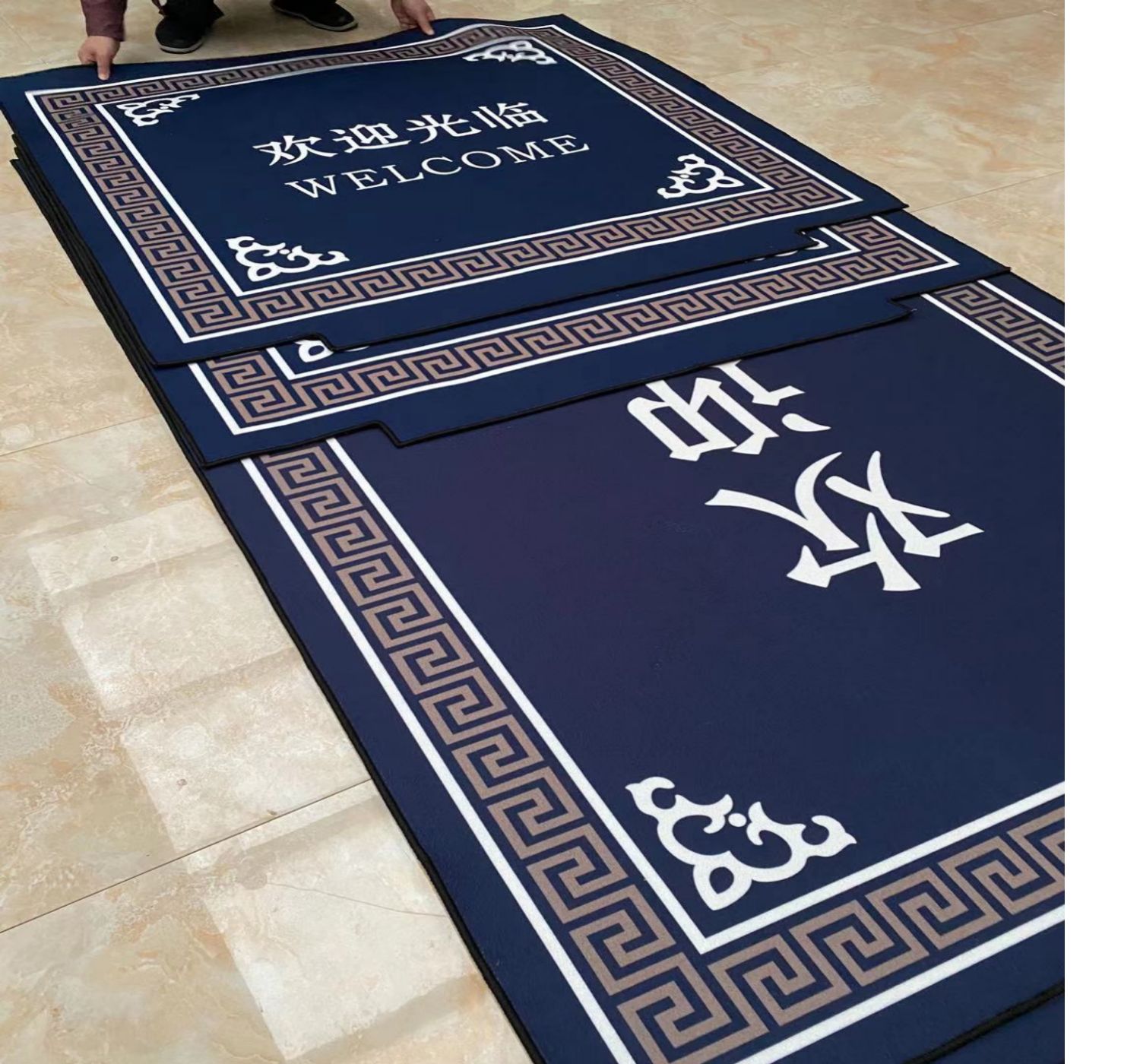 定制广告酒店宾电梯星期轿厢商用店铺门口开业红地毯欢迎光临地毯垫
