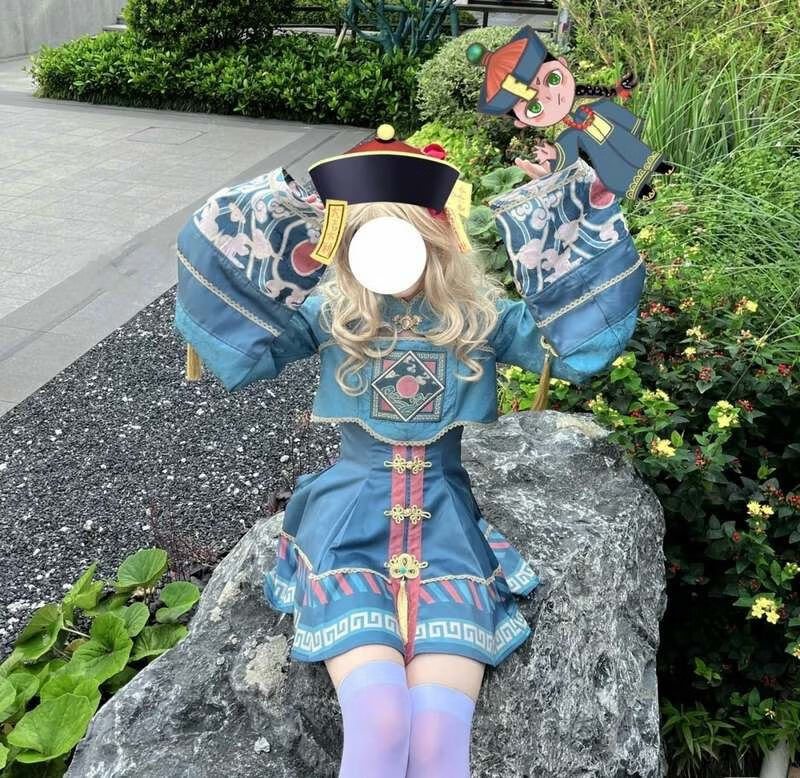 小僵尸洛丽塔儿童网红小僵尸ita僵尸衣服lo服装洛丽塔jsk短款cos服女