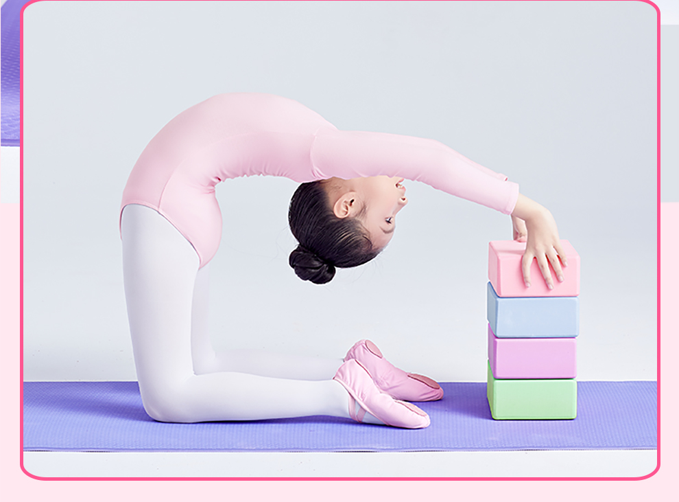 莫兰迪瑜伽砖女舞蹈练功辅助工具正品高密度儿童跳舞专用泡沫砖块瑜珈