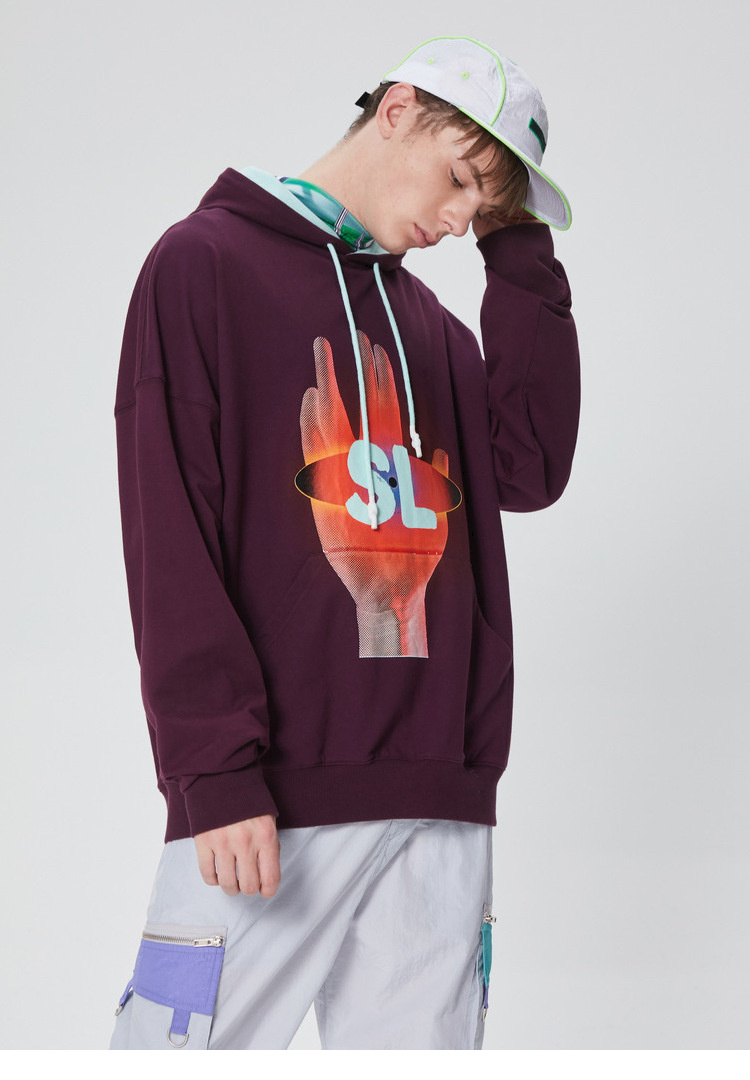 【inxxstreetlab】screwloose潮牌连帽卫衣男春潮流印花宽松个性情侣