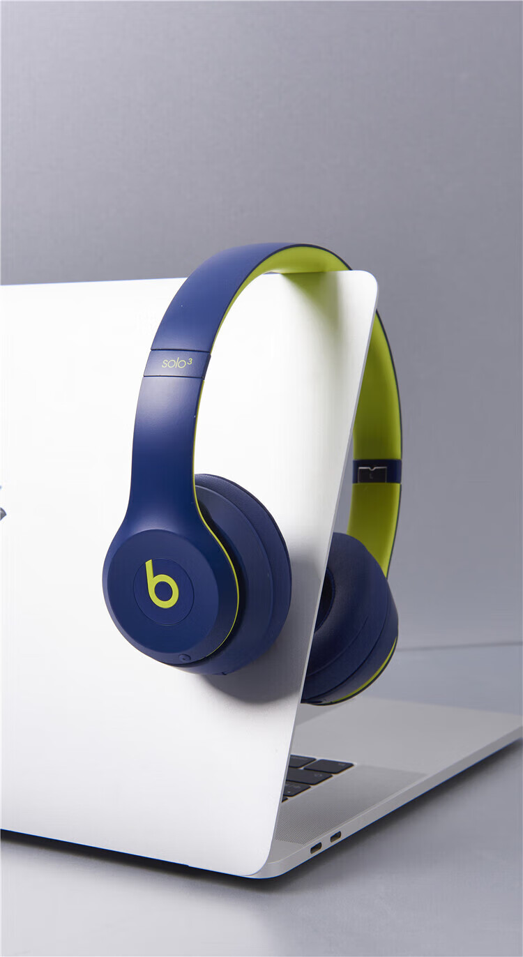 beatssolo3wireless头戴式耳机无线蓝牙降噪solo3魔音耳麦运动 学院白
