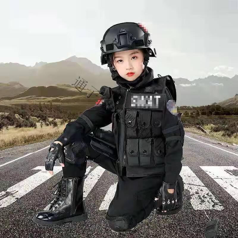 迪士尼(disney)旗舰特种警察儿童警察衣服小孩子穿的警察套装装备警官