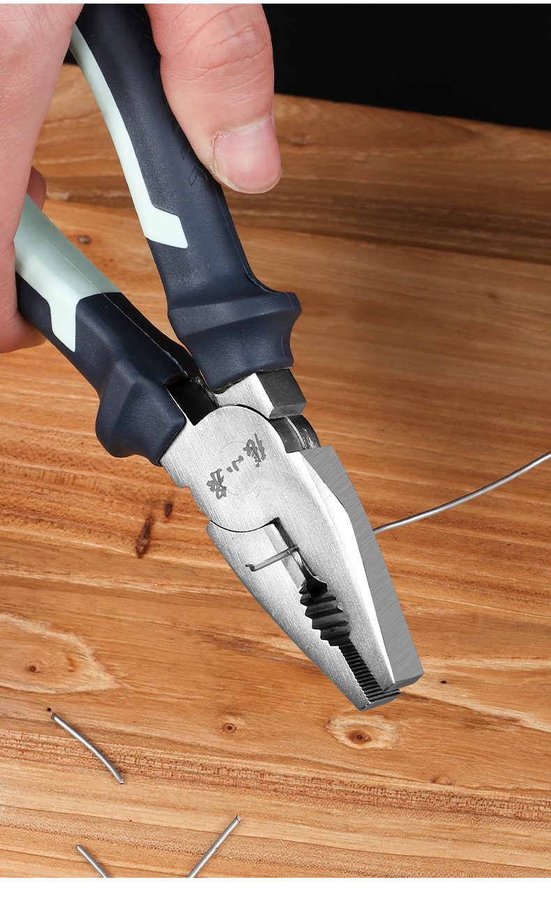 张小泉钢丝钳老虎钳多功能省力电工工业级钳子家用应急工具克丝断线