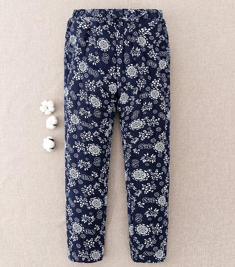 50-60-70岁肥胖老人裤加厚冬款棉花手工棉裤女妈妈装冬加厚保暖裤奶奶