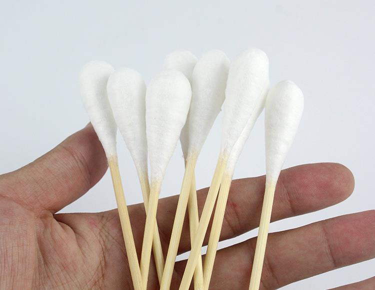 大头长棉签超长竹木棉花棒妇科一次性脱脂加长棉棒20cm10袋200支收藏