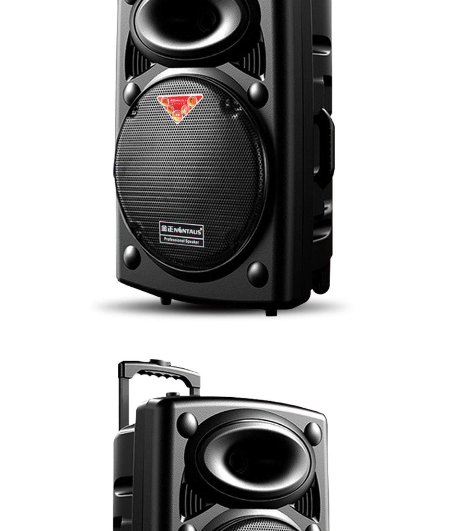 金正n66拉杆12吋跳广场舞音响户外移动k歌便携式带无线蓝牙话筒 大