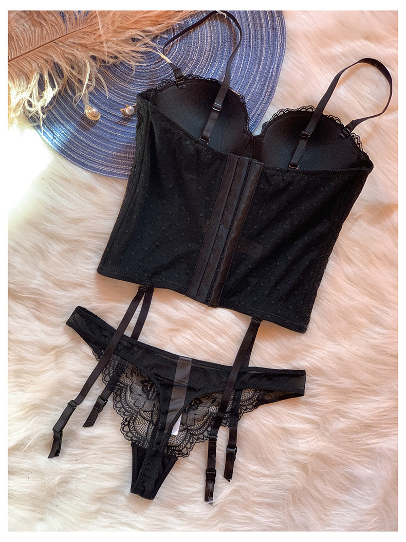 维多利亚的春天夏季新款欧美性感蕾丝文胸女士连体衣收腹美体内衣内裤