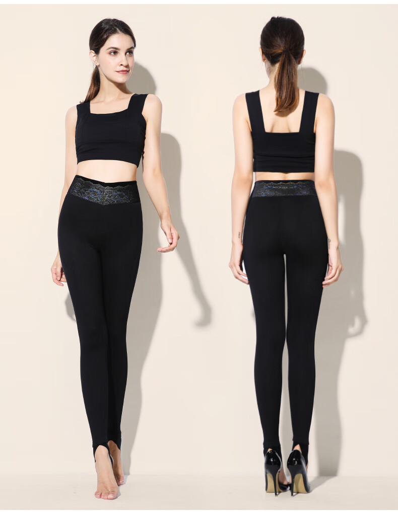 恒源祥打底裤女 秋冬外穿假透肉加绒加厚薄款肤色棉裤大·码肉色踩脚