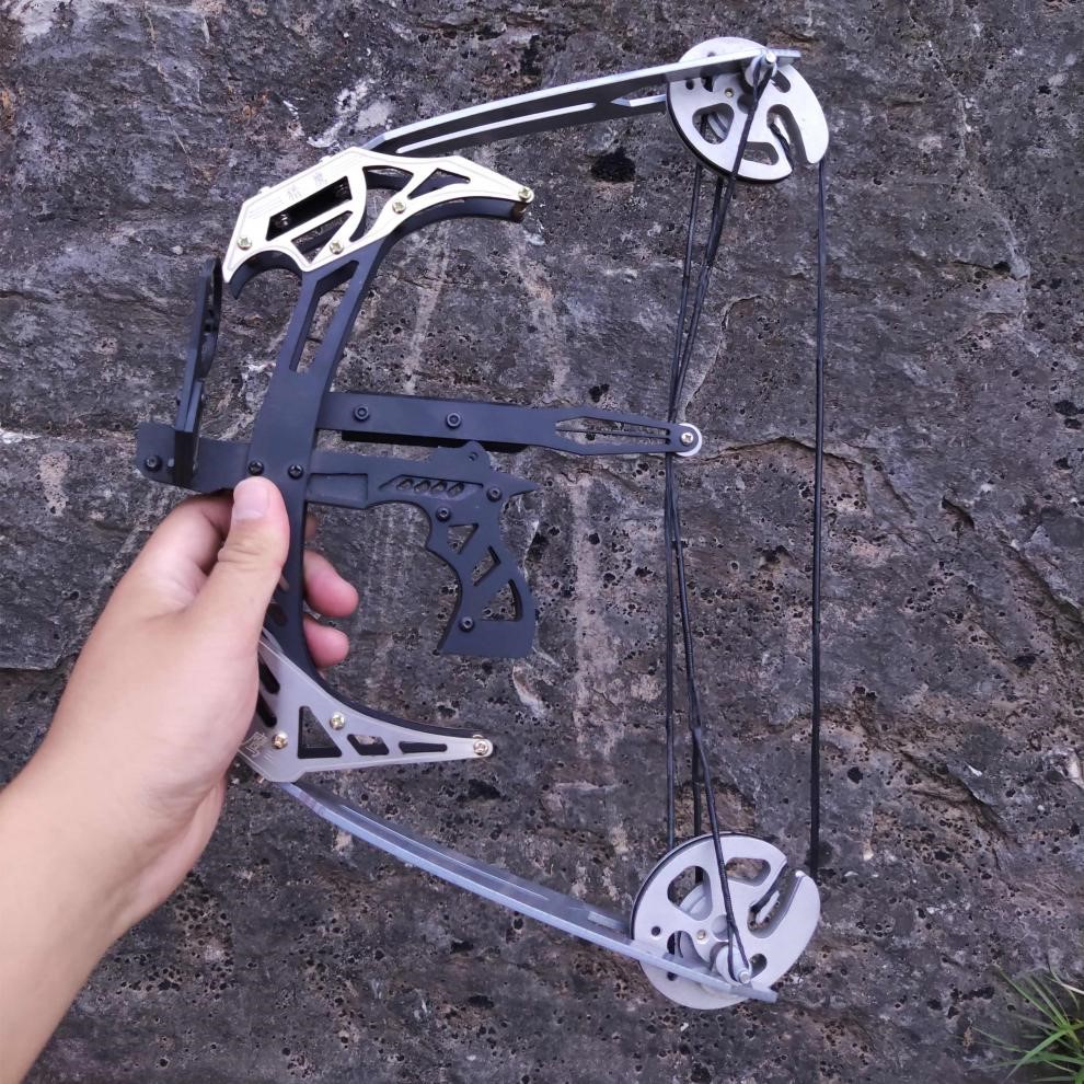 竞技射准反曲弓 迷你猎鹰小型弓金属弓箭滑轮弓射箭器材非直拉 裸弓